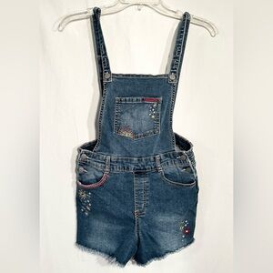 GIRLS SIZE 10-12 CAT & JACK BLUE DENIM SHORTALL